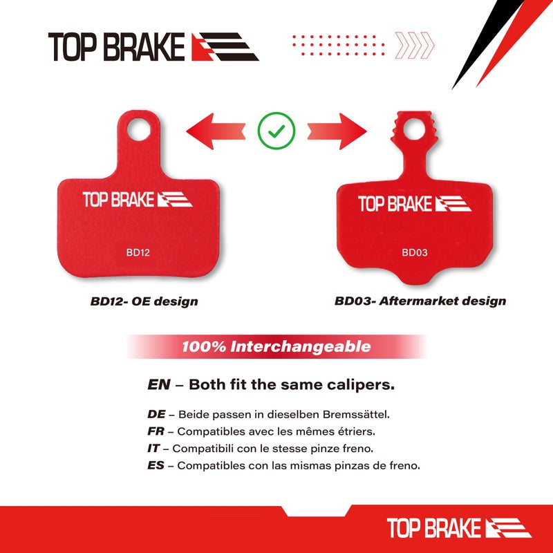 Top Brake Disc Bike Brake Pads for Sram Level T,TL, Level Ultimate B1, Avid Elixir 1 3 5 7 9 R ER CR Mag Sram XX,X0,XXWC DB1,3,5 - Image 2